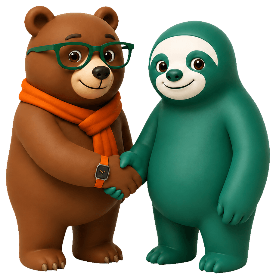 Ilustrace SlothSuite pro kontaktní sekci